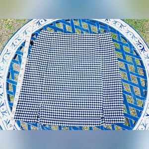 Black and White Checkered Mini Skirt